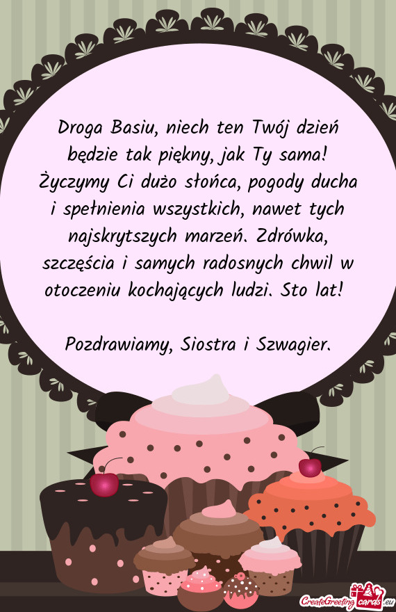 H radosnych chwil w otoczeniu kochających ludzi. Sto lat