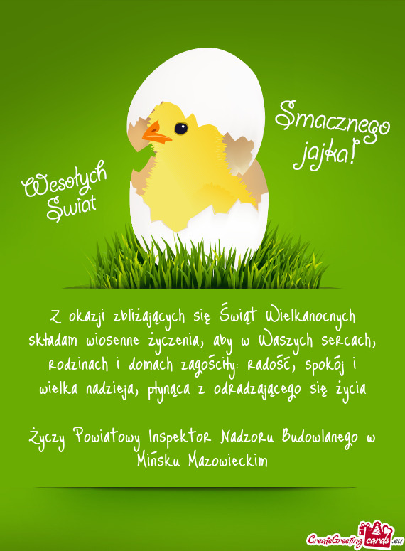 H, rodzinach i domach zagościły: radość, spokój i wielka nadzieja, płynąca z odradzającego s