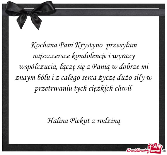 Halina Piekut z rodziną