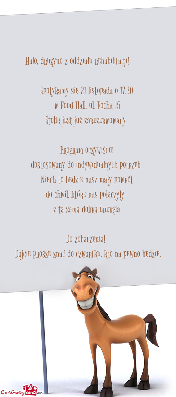 Halo, drużyno z oddziału rehabilitacji! 🦵🏃‍♀️➡️🏃💪