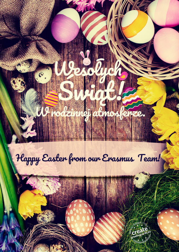 Happy Easter from our Erasmus+ Team