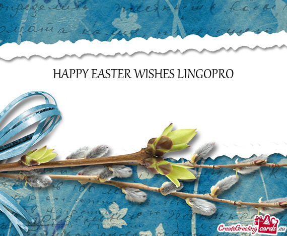 HAPPY EASTER WISHES LINGOPRO