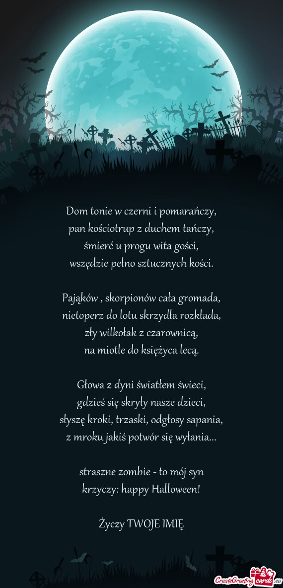 Happy Halloween! TWOJE IMIĘ