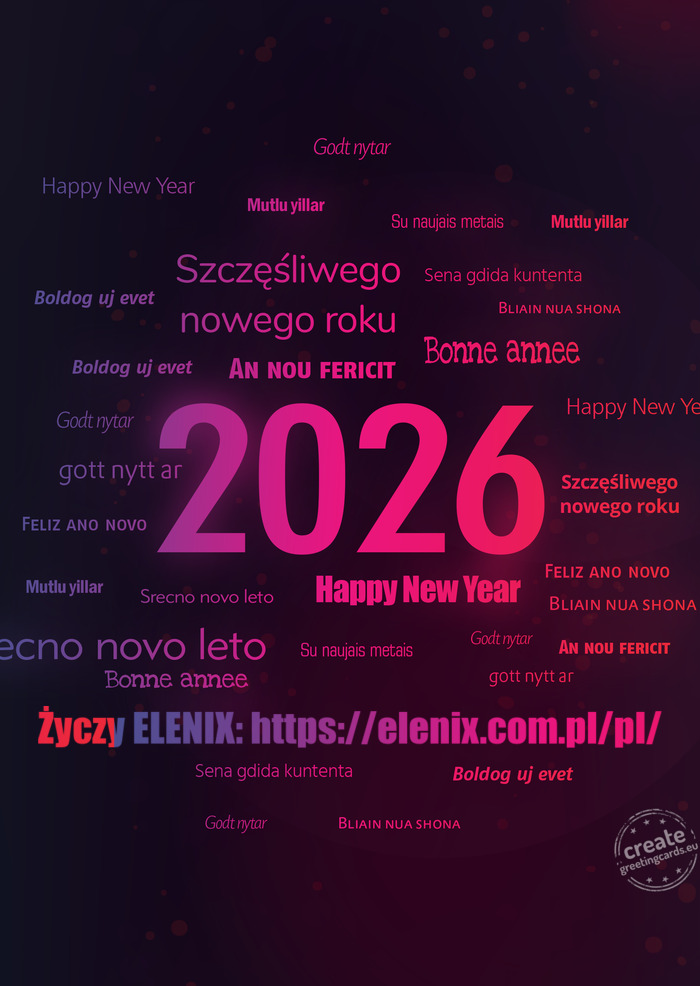 Happy new year ELENIX: https://elenix.com.pl/pl/