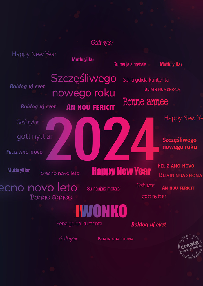 Happy new year IWONKO