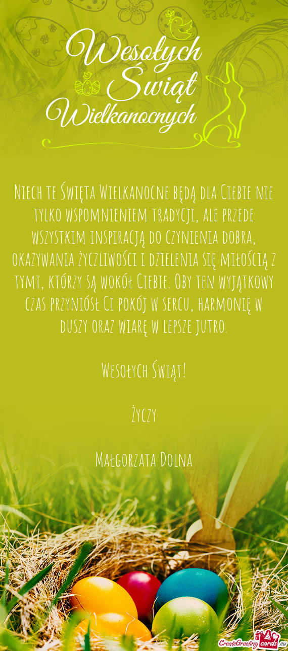 Harmonię w duszy oraz wiarę w lepsze jutro