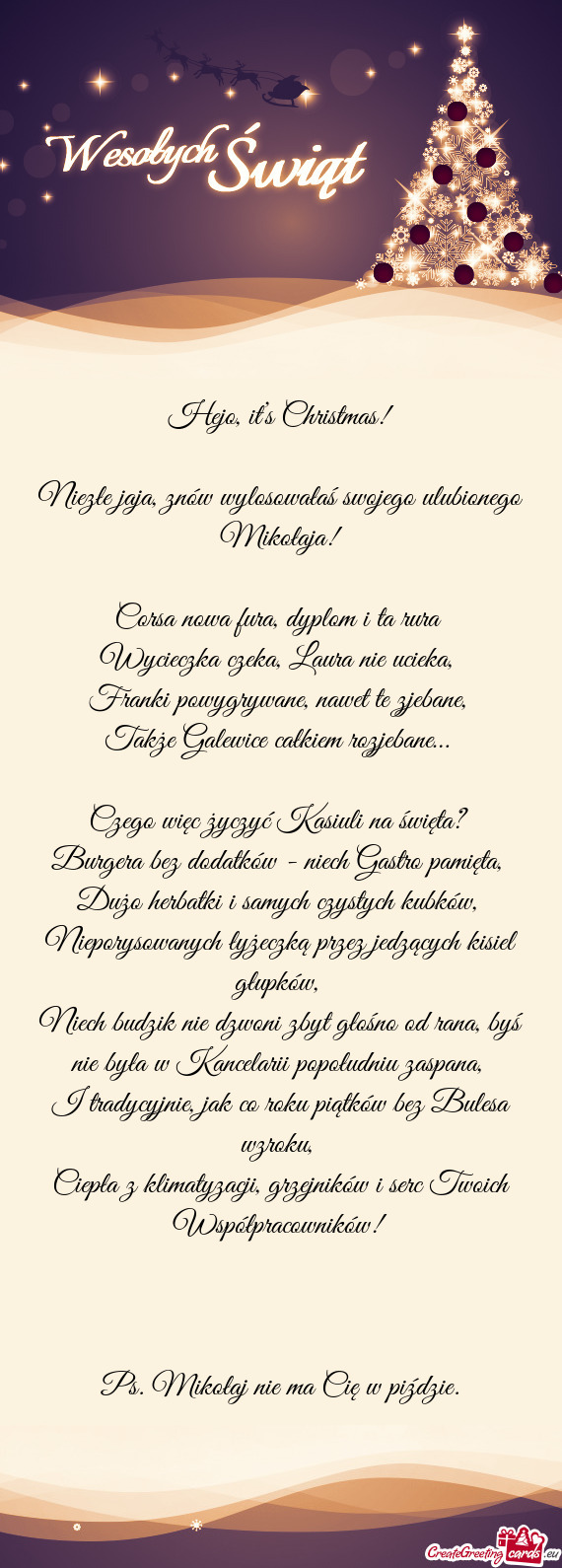 Hejo, it’s Christmas