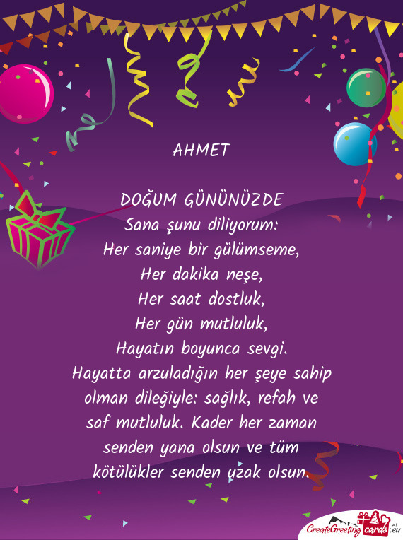 Her saniye bir gülümseme