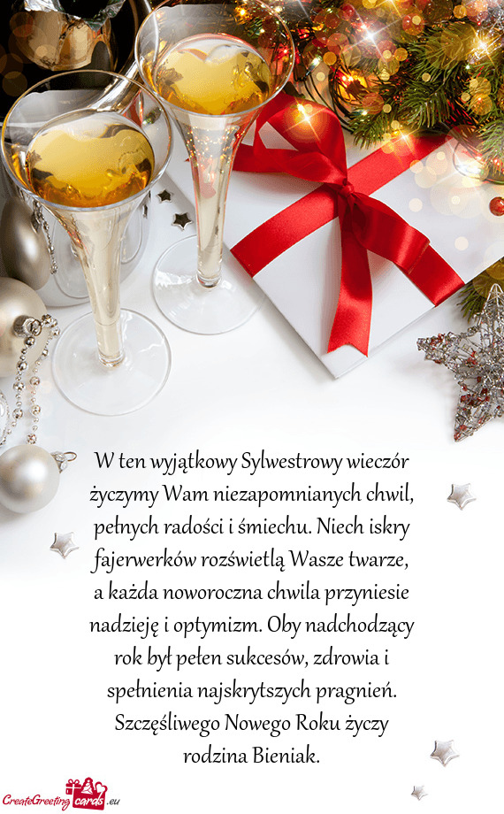 Hu. Niech iskry fajerwerków rozświetlą Wasze twarze, a każda noworoczna chwila przyniesie nadzie