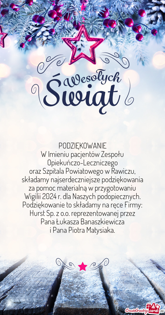 Hurst Sp. z o.o. reprezentowanej przez