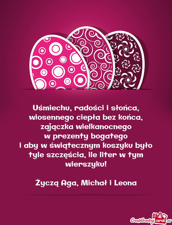 I aby w świątecznym koszyku było