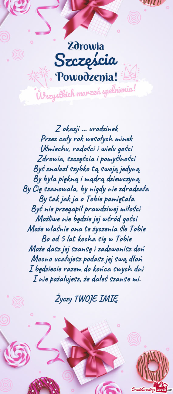 I będziecie razem do końca swych dni