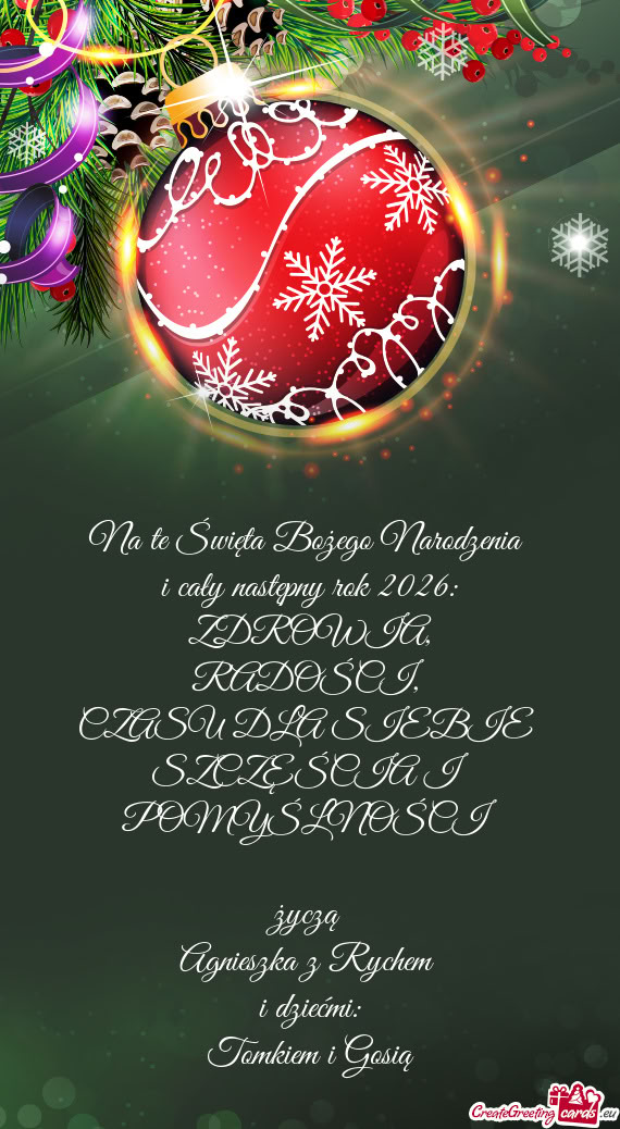 I cały następny rok 2026