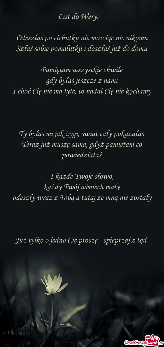 I choć Cię nie ma tyle, to nadal Cię nie kochamy