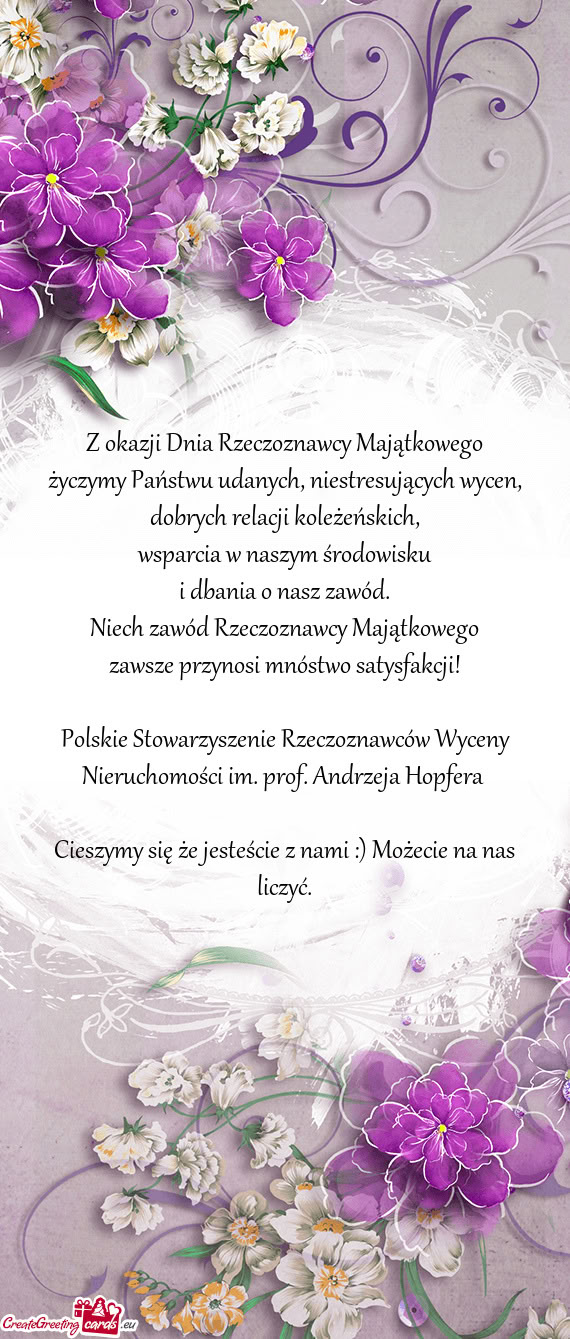 I dbania o nasz zawód