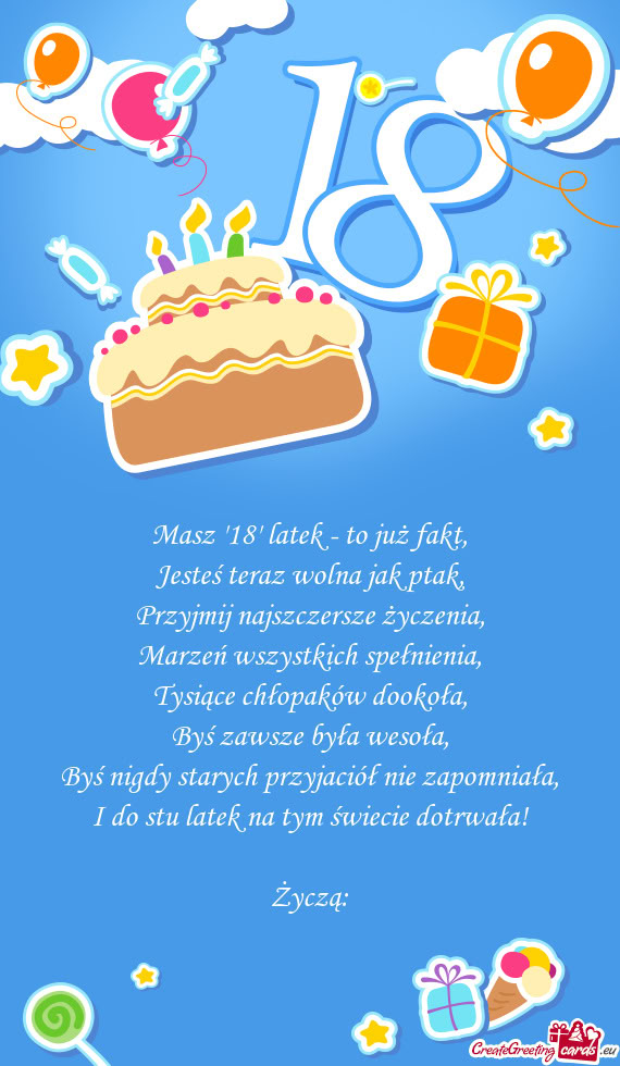 I do stu latek na tym świecie dotrwała! Życzą