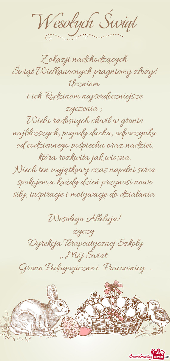 I ich Rodzinom najserdeczniejsze życzenia ;
