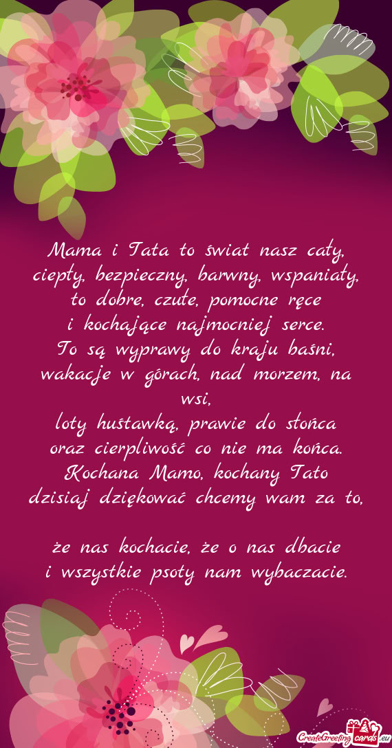 I kochające najmocniej serce