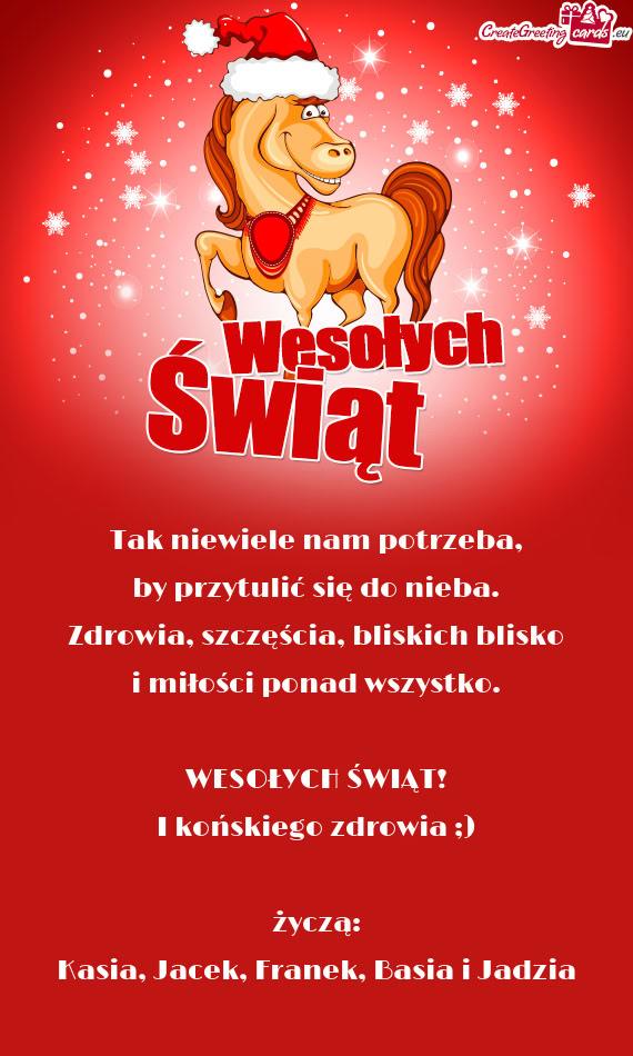 I końskiego zdrowia ;)