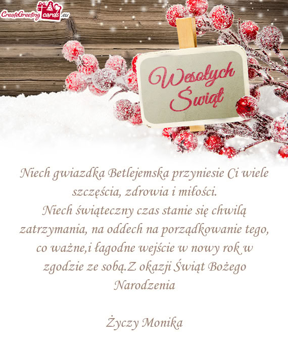 I łagodne wejście w nowy rok w zgodzie ze sobą.Z okazji Świąt Bożego Narodzenia