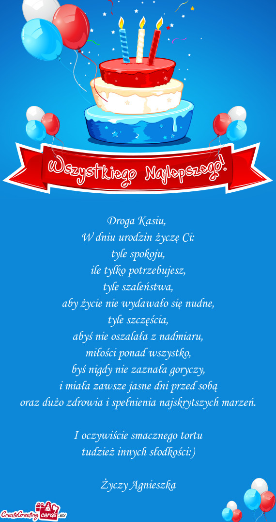 I miała zawsze jasne dni przed sobą