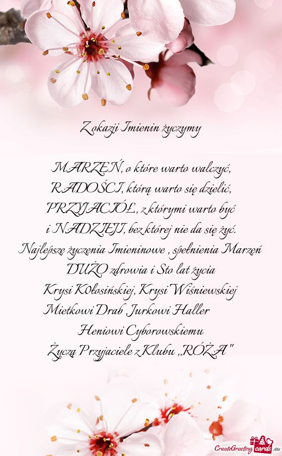 I NADZIEJI, bez której nie da się żyć