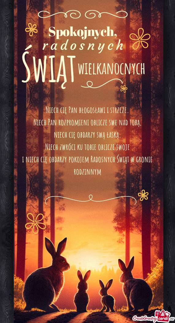 I niech cię obdarzy pokojem Radosnych Świąt w gronie rodzinnym