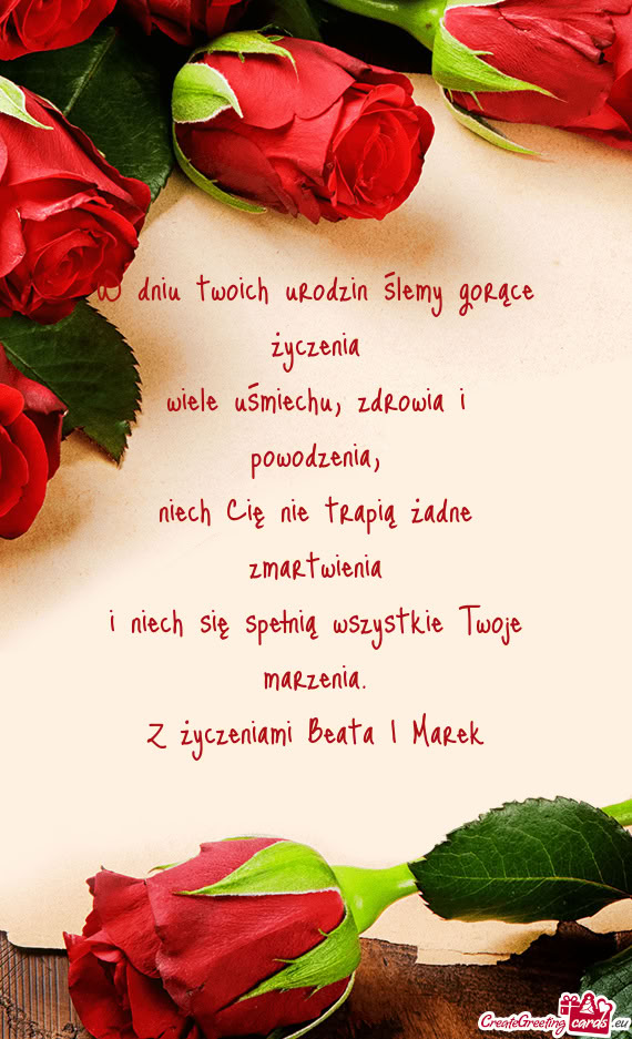 I niech się spełnią wszystkie Twoje marzenia