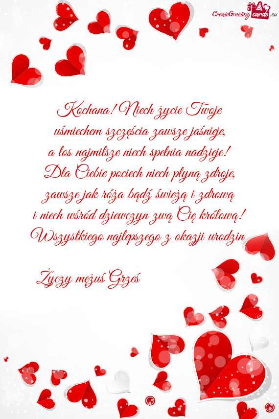 I niech wśród dziewczyn zwą Cię królową! Wszystkiego najlepszego z okazji urodzin