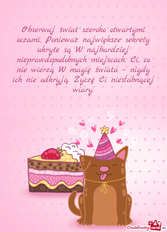 I niesłabnącej wiary