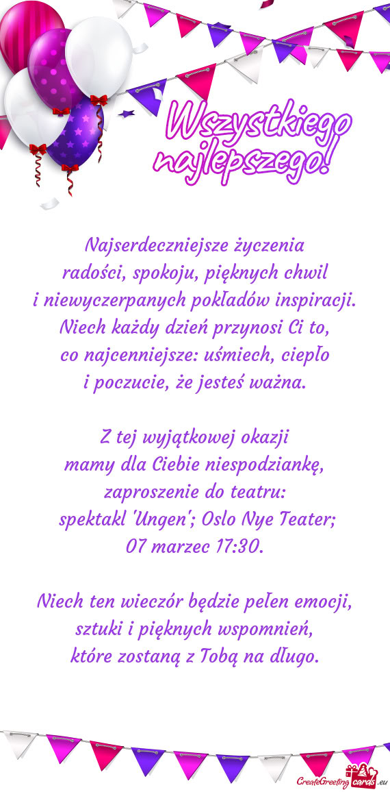 I niewyczerpanych pokładów inspiracji