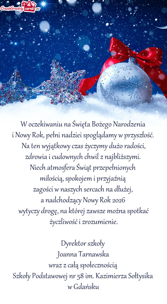 I Nowy Rok, pełni nadziei spoglądamy w przyszłość