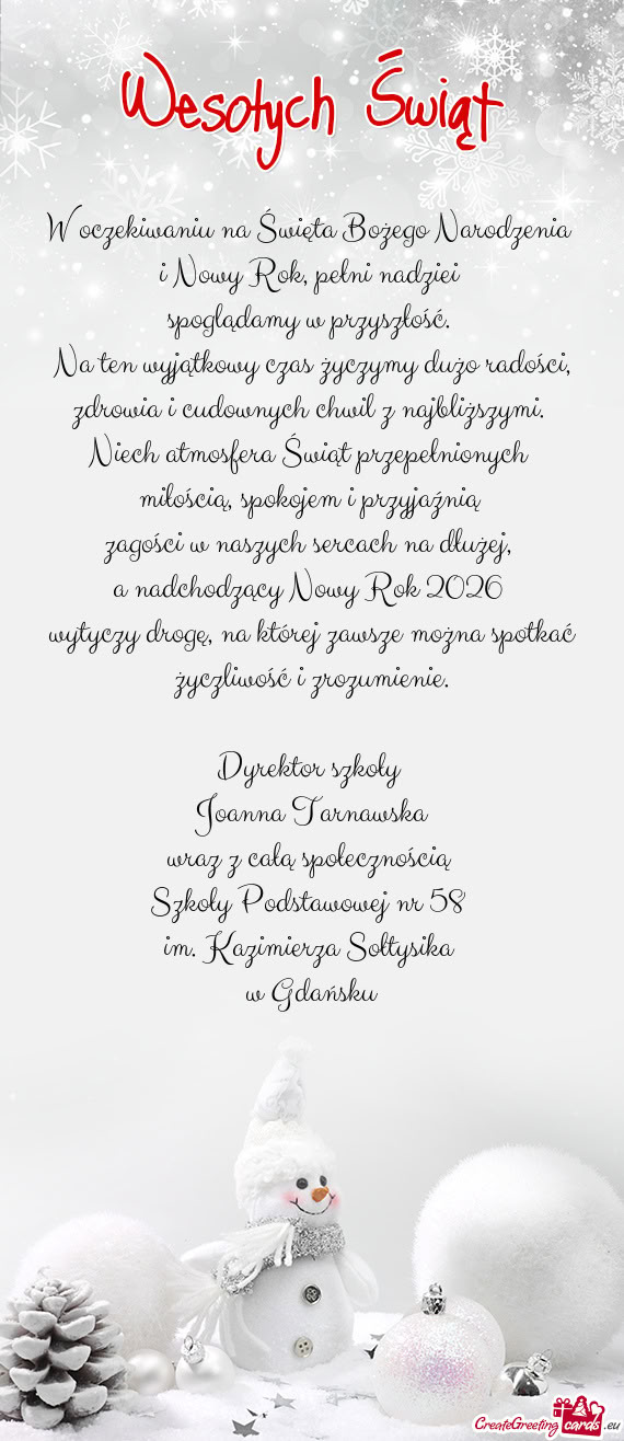 I Nowy Rok, pełni nadziei