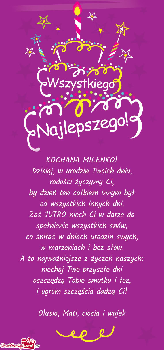 I ogrom szczęścia dadzą Ci