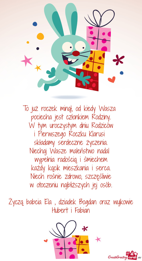 I Pierwszego Roczku Klarusi