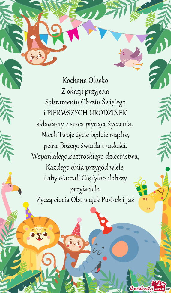 I PIERWSZYCH URODZINEK