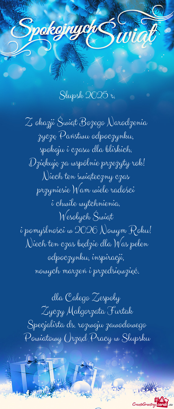 I pomyślności w 2026 Nowym Roku