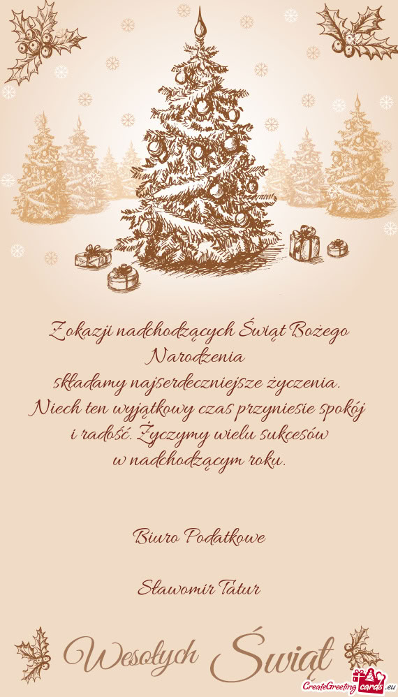 I radość. Życzymy wielu sukcesów