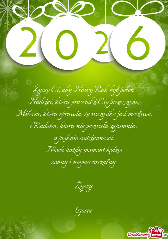 I Radości, która nie pozwala zapomnieć