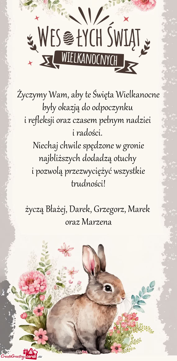 I refleksji oraz czasem pełnym nadziei