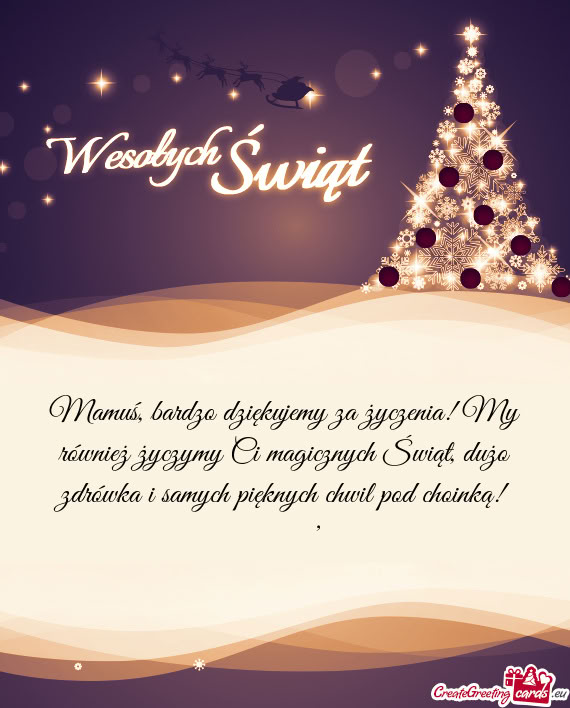 I samych pięknych chwil pod choinką! ✨🎄”