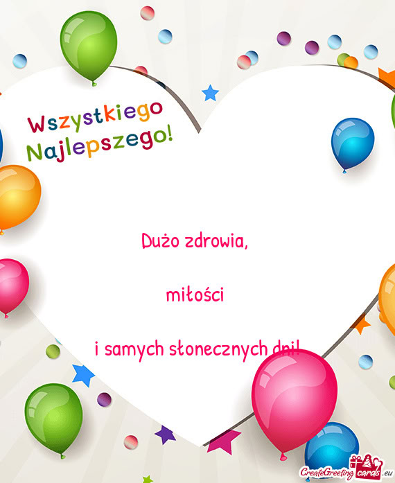 I samych słonecznych dni