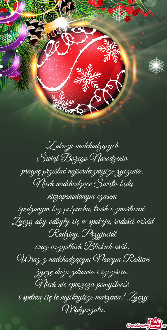 I spełnią się te najskrytsze marzenia! Małgorzata