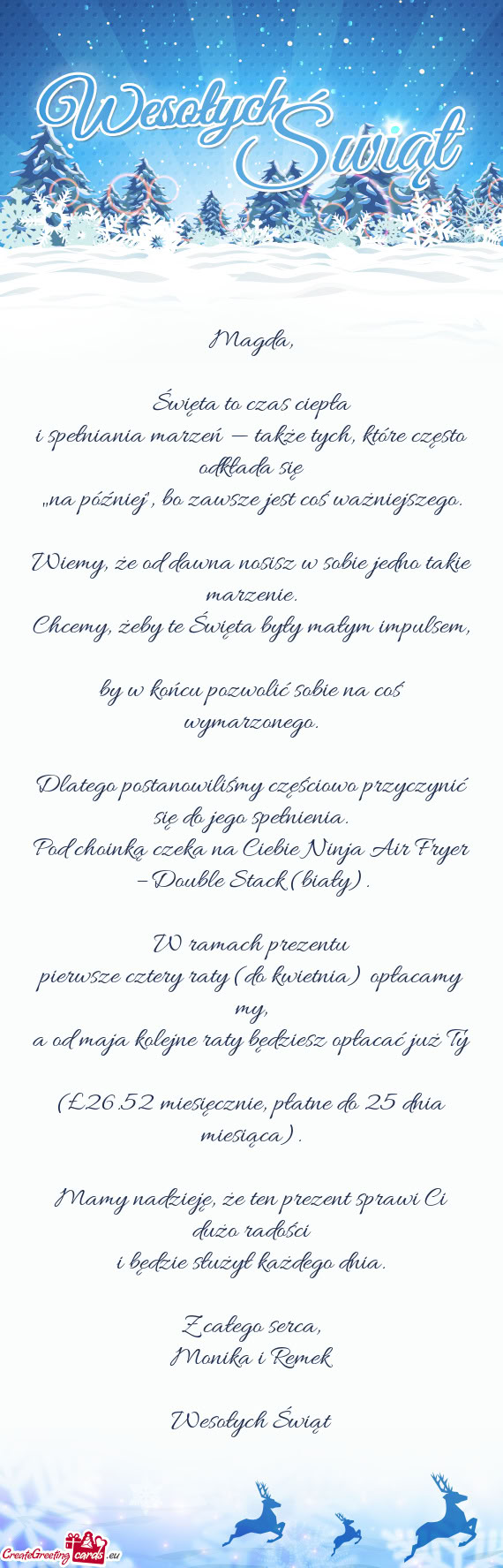 I spełniania marzeń — także tych, które często odkłada się