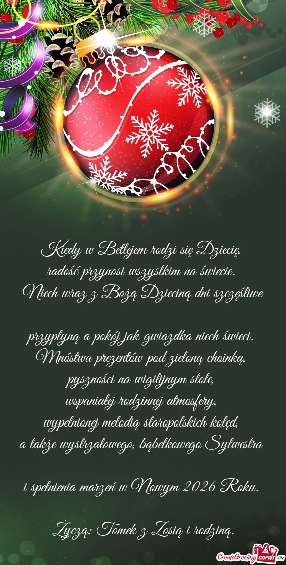 I spełnienia marzeń w Nowym 2026 Roku