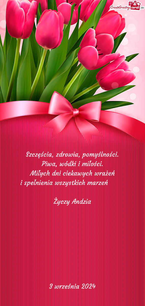 I spełnienia wszystkich marzeń🥳🎁🌷