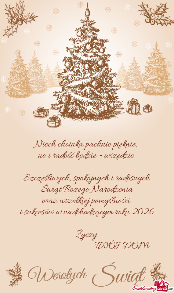 I sukcesów w nadchodzącym roku 2026