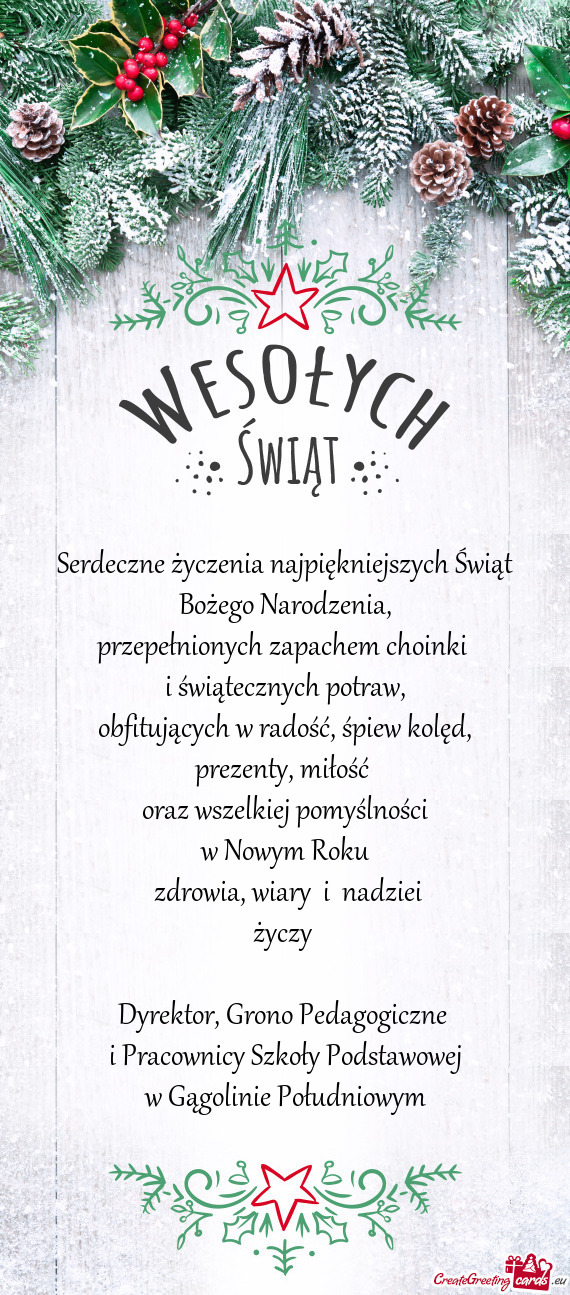 I świątecznych potraw