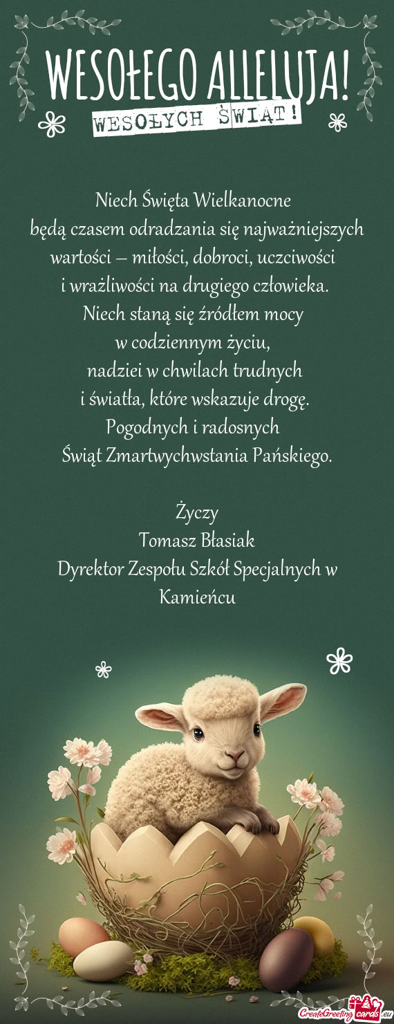 I światła, które wskazuje drogę