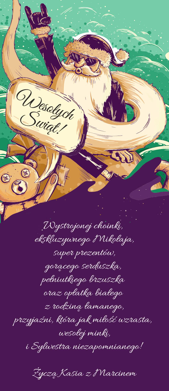 I Sylwestra niezapomnianego! Życzą Kasia z Marcinem